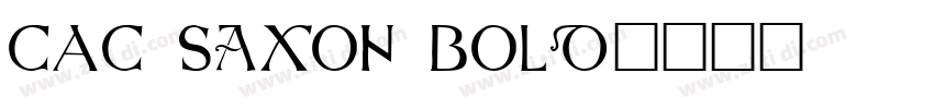 CAC Saxon Bold字体转换